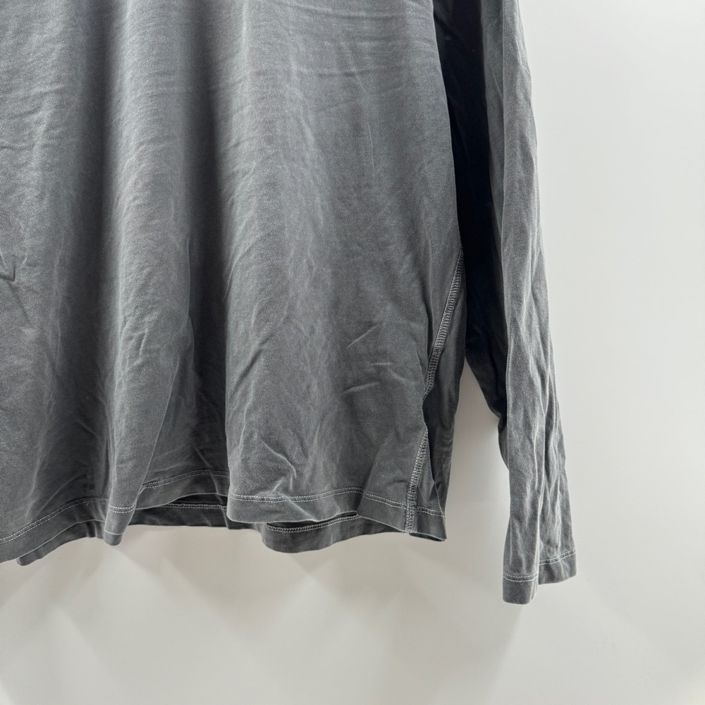 H&M Grey Long Sleeve Basic Top Women’s Size Medium - Picture 3 of 8